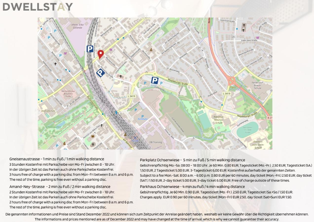 Peter Apartments - Apartment Mit Eigenem Eingang I 30Qm I Zentrale Lage I Bad I Kueche I Terrasse I Tv Фулда Екстериор снимка